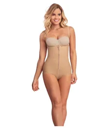 Mums & Bumps Leonisa Slimming Braless Body Shaper in Classic Panty - Nude