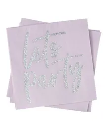 Ginger Ray Iridescent 'Let's Party' Napkins