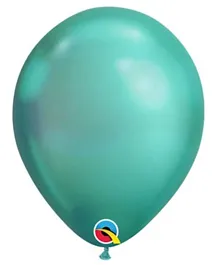 Qualatex Chrome 11 Inches  Plain Balloon Pack of 25 - Green