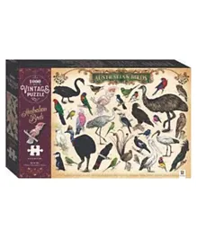 Hinkler Vintage Australian Birds Puzzle Set - 1000 Pieces