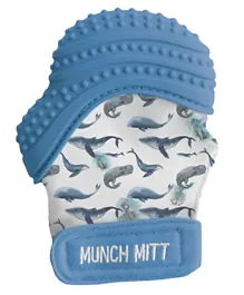 Munch Mitt Whales Water Color Collection - Blue