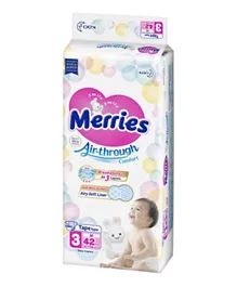 Merries Diapers Tape Jumbo Pack Size 3  - 42 Pieces