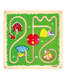 Viga Wooden Wall Toy Track & Trace - Multi Color