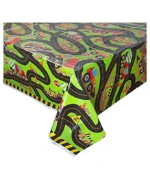 Unique Construction Party Tablecover - Green