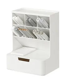 Litem Desk Organizer with 6 Compartment - White