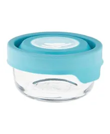 Anchor Hocking TrueSeal Round Food Storage Container With Lid Mineral Blue - 236.59mL