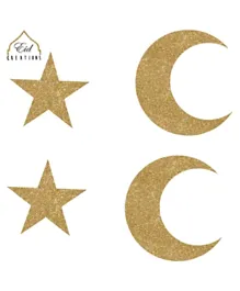 Eid Creations Crescent Medallion - Pack of 4