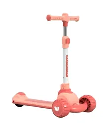 Factory Price Portable 3 Wheels Kids Pedal Scooter - Pinkish Red