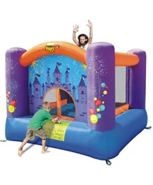 Happy Hop Firework Bouncer with Slide - Multicolour