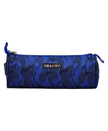 Gravity Camofalogue Pencil Case - Blue