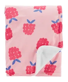 Carter's Raspberry Plush Blanket - Pink