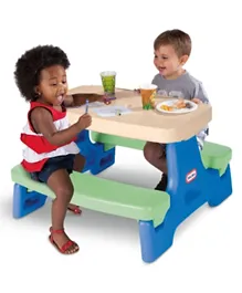 Little Tikes Easy Store Jr. Play Table - Blue & Green