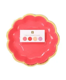 Talking Tables Riotous Rose Scalloped Paper Plates  - Pack of 12