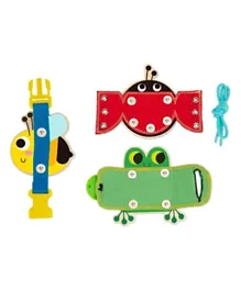 TOOKY TOY Wooden Basic Skills Board - 5 Pieces