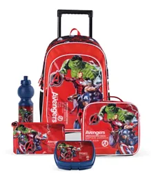 Marvel Avengers Assemble 5-In-1 Trolley Backpack Set
