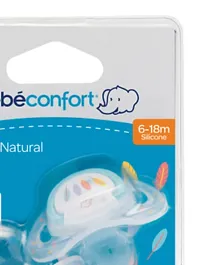 Bebeconfort Natural Physio Dummies Silicone Pacifier (Colours May Vary)