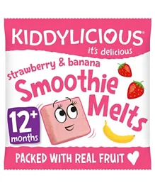 Kiddylicious Strawberry & Banana Smoothie Melts - 6g