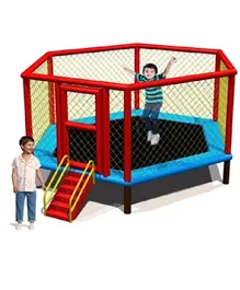 Myts Flipout Bounce Kids Trampoline 12 Feet for Outdoor with Extra Safety - Multicolor