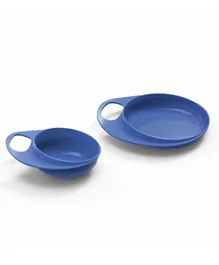 Nuvita Easy Eating Smart Bowl And Dish - Blue
