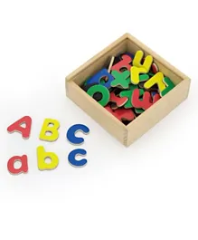 Viga Wooden Magnetic Letters - 52 Pieces