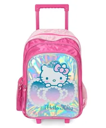 Sanrio Hello Kitty Crystal Princess Trolley Backpack  - 18 Inches