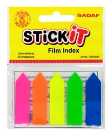 SADAF Sticky Notes 5 Colors - 25 Pieces Each