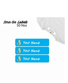 Ajooba Personalised Iron On Clothing Labels ICL 3030 - Pack of 50