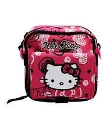 Hello Kitty Zip Clouser Printed Shoulder Bag - Pink