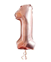Party Propz No.1 Foil Balloon - Rose Gold