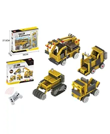 Mindset Stem Engineering Machines Construction Crew Vehicle Building Construction Set - 240 Pieces