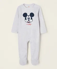 Zippy Mickey Mouse Sleepsuit - Grey