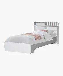 HomeBox Paddington Single Bed With Storage - White