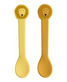 Trixie Mr. Lion Silicone Spoons Yellow - Pack Of 2