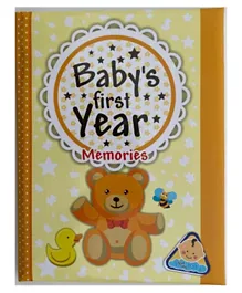 Baby First Year Memories Yellow - English