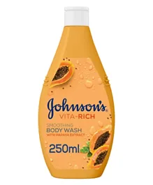 Johnson & Johnson Vita-Rich Smoothing Papaya Body Wash - 250mL