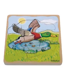 Beleduc 5-in-1 Layer Puzzle Duck - 28 Pieces