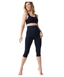 Mums & Bumps Blanqi Hipster Postpartum Support Crop Leggings - Navy