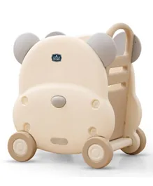 Little Story Portable Kids Toys Shopping/Storage Cart - Bear Beige