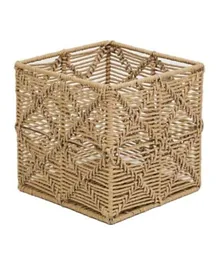 Homesmiths Small Square Paper Rope Basket - Natural