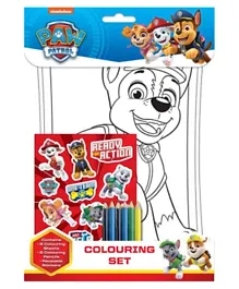 Paw Patrol Stickers and Colouring Set - English