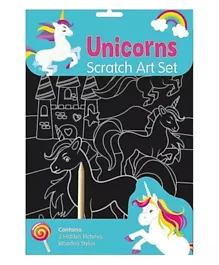 Unicorns Scratch Art Set - English