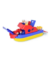 VIKING Jumbo Ferry Boat With 2 Cars & 2 Figures - Gift Box