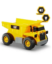 CAT Light & Sound Mini Power Crew 6' Dump Truck - Yellow