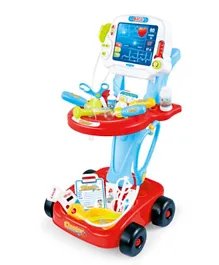 Little Angel  Doctor Toy Set ECG Machine for Boys - Red and Blue