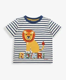 JoJo Maman Bebe Lion T-Shirt - Ecru