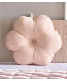 HomeBox Flutterby Bloom Shaped Cotton Patchwork Filled Shaped Cushion - Blush