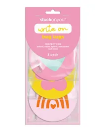 Stuck On You Rainbow Love Bag Tag Multicolor - Pack Of 3