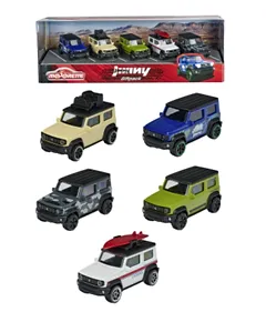 Majorette 1:64 4x4 SUV'S Edition Gift pack 5 Cars Assortment