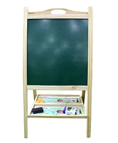 Hape Flip Flat Easel Foldable Double-Sided Free Standing Blackboard &  Whiteboard with Chalks, Markers