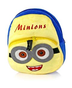 Minion School Bag for Kids Soft Plush Backpack for Small Kids